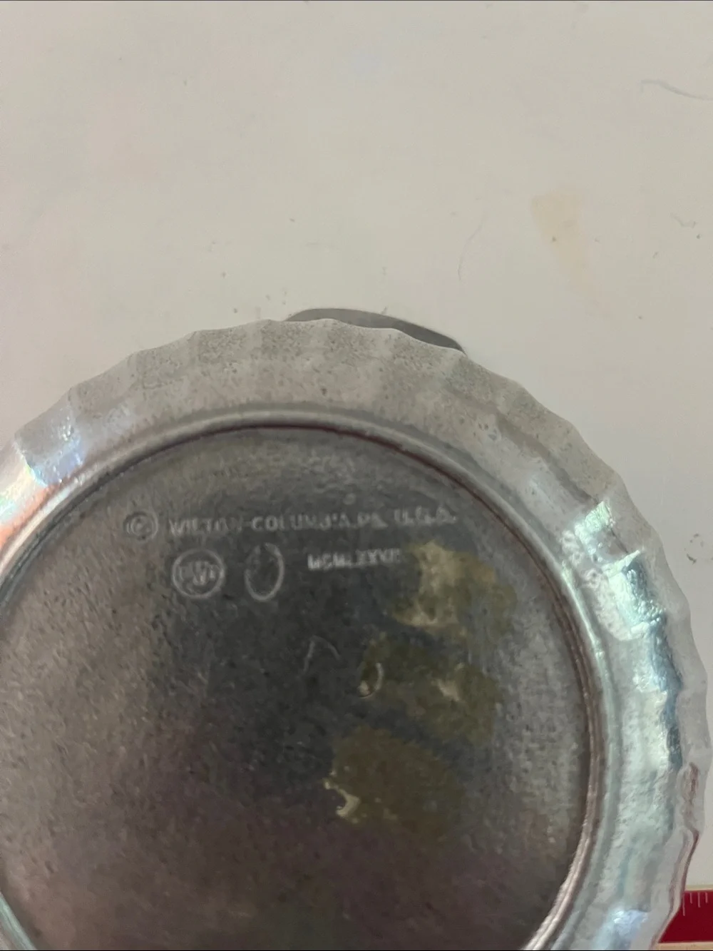 Vintage Wilton Pewter Bowl  approx. 6 inch diameter, 2.5 inches deep